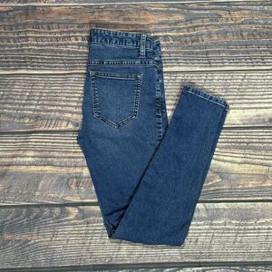 Free People Skinny Ankle Jeans Women's Size 26‎ Blue Distressed Slim Cotton EUC